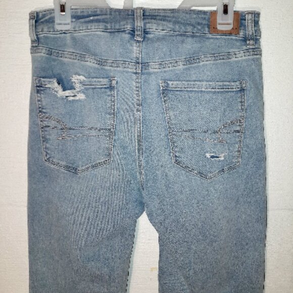 AE Next Level Ripped Super High-Waisted Flare Jean American Eagle Sz 12 Reg NWOT - Picture 8 of 12